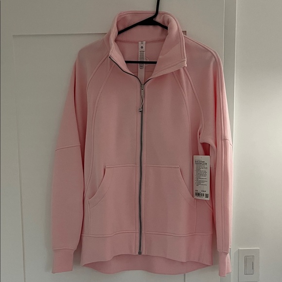NWT Lululemon scuba oversized funnel neck full zip XS/S strawberry milkshake - Picture 1 of 4